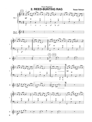Three Of A Kind For One or Two Accordions - Tesse Telman - Partition